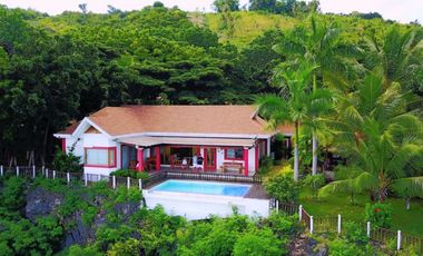 Charming Cliff Villa and white sand beach for sale in Oslob, Cebu@ Php38M