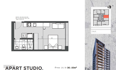 805 Bellavista Ubicación, estilo y Confort. Suite estudio 30,00 metros. A estrenar