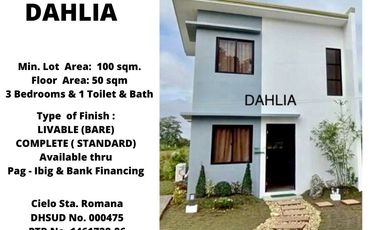 DAHLIA 3 Bedroom Unit in Cabanatuan East Subdivision