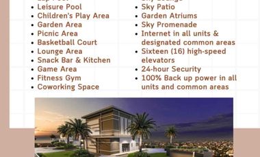 17K monthly Dp Pre Selling Condo in Caloocan City THE CALINEA TOWER