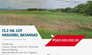 15.2 Hectares of Prime Raw Land For Sale along Tagaytay-Nasugbu National Highway