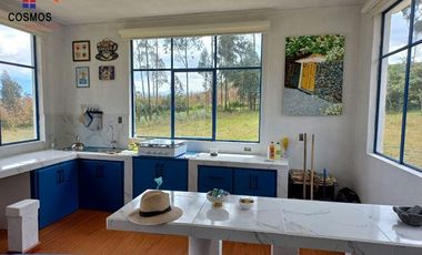 Venta de casa de campo con terreno en Otavalo sector Agato Yaculoma, 3.951 m2