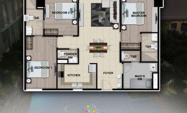 Corner 3 bed with balcony 119 sqm Park Mckinley West Preselling condo for sale in Bonifacio Global City