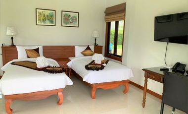 Thai-styled two-bedroom villa on a private lake for sale and rent in Khaolak, Phangnga