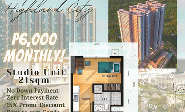 6K MONTHLY PROMO❗NO DOWNPAYMENT CONDO FOR SALE STUDIO UNIT in Pasig-Cainta near LRT-2 Marikina station