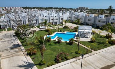 Venta de casa nueva 3 recamaras, con club de playa y muelle náutico