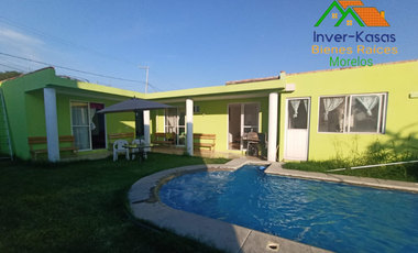 CASA EN VENTA EN OAXTEPEC A PIE DE CARRETERA PRINCIPAL