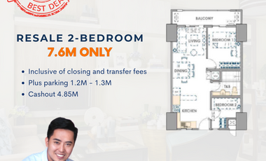 Fairlane Residences 2BR Two Bedroom 3 mins to BGC FOR SALE C057G