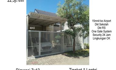 Sewa Rumah Komplek Puri Surya Jaya Cluster Valencia Gedangan Sidoarjo dkt Sukodono