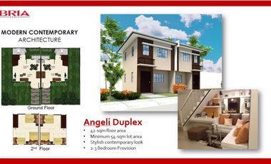 2 Bedroom Townhouse Non Ready for Occupancy For Sale in Santa Maria Bulacan