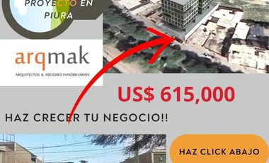 VENDO Terreno y Edificio con departamentos en zona comercial Piura