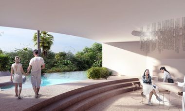 Penthouse frente al mar, alberca común, cine, pre-construcción, Malecón, Cozumel