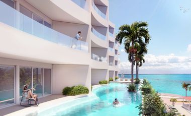 Penthouse frente al mar, alberca común, cine, pre-construcción, Malecón, Cozumel