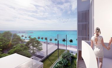 Penthouse frente al mar, alberca común, cine, pre-construcción, Malecón, Cozumel
