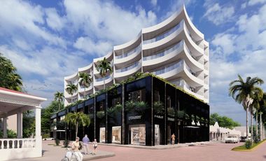 Penthouse frente al mar, alberca común, cine, pre-construcción, Malecón, Cozumel