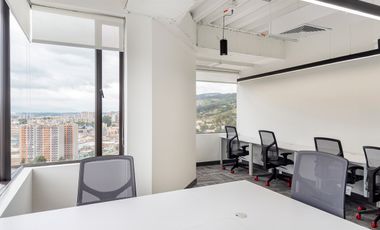 Renta de oficinas comerciales amobladas para 10 personas en Bogota, North Point