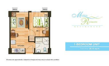 Manila Rivercity Residences 1BR condo unit for sale fully furnished in Sta. Ana Manila