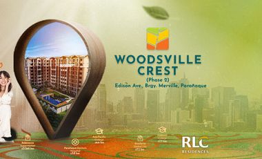 Pet-friendly 2BR Condo Unit w/ Balcony for Sale in Woodsville Crest Phase 2 – Maple, Merville, Parañaque