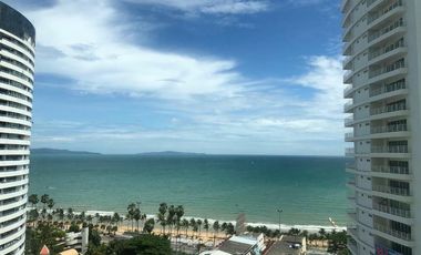 Reduced❗ Jomtien Beachfront – 66 sqm Studio, FQ, 8fl. Sea View, 3.15M, Transfer 50/50