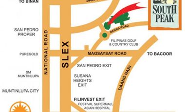601 SQM Premium Vacant Lot at The Pines at South Peak, San Pedro, Laguna