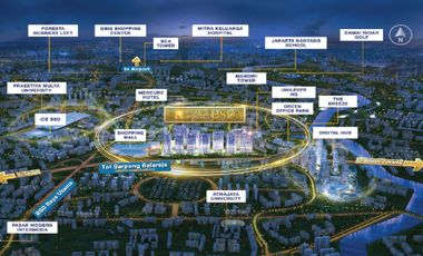 Disewakan Apartmen Skyhouse BSD 3BR Full Furnished, FREE IPL