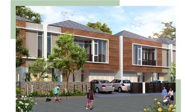 sewa rumah 2 lantai non furnished taman kopo indah 5