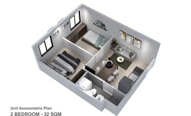 Alta Spatial | Rent-to-own 2BR Mid-Rise Condo Unit for Sale in Valenzuela City | Futura by Filinvest