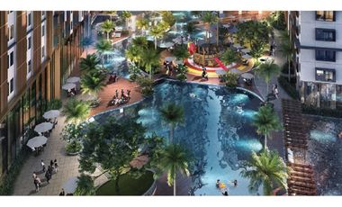 Apt Baru Furnished 2 Bedroom View Pemandangan Taman dan Kolam Renang