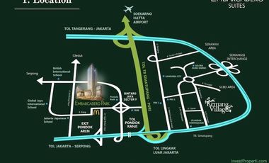 Disewakan Apartemen 1BR unfurnished